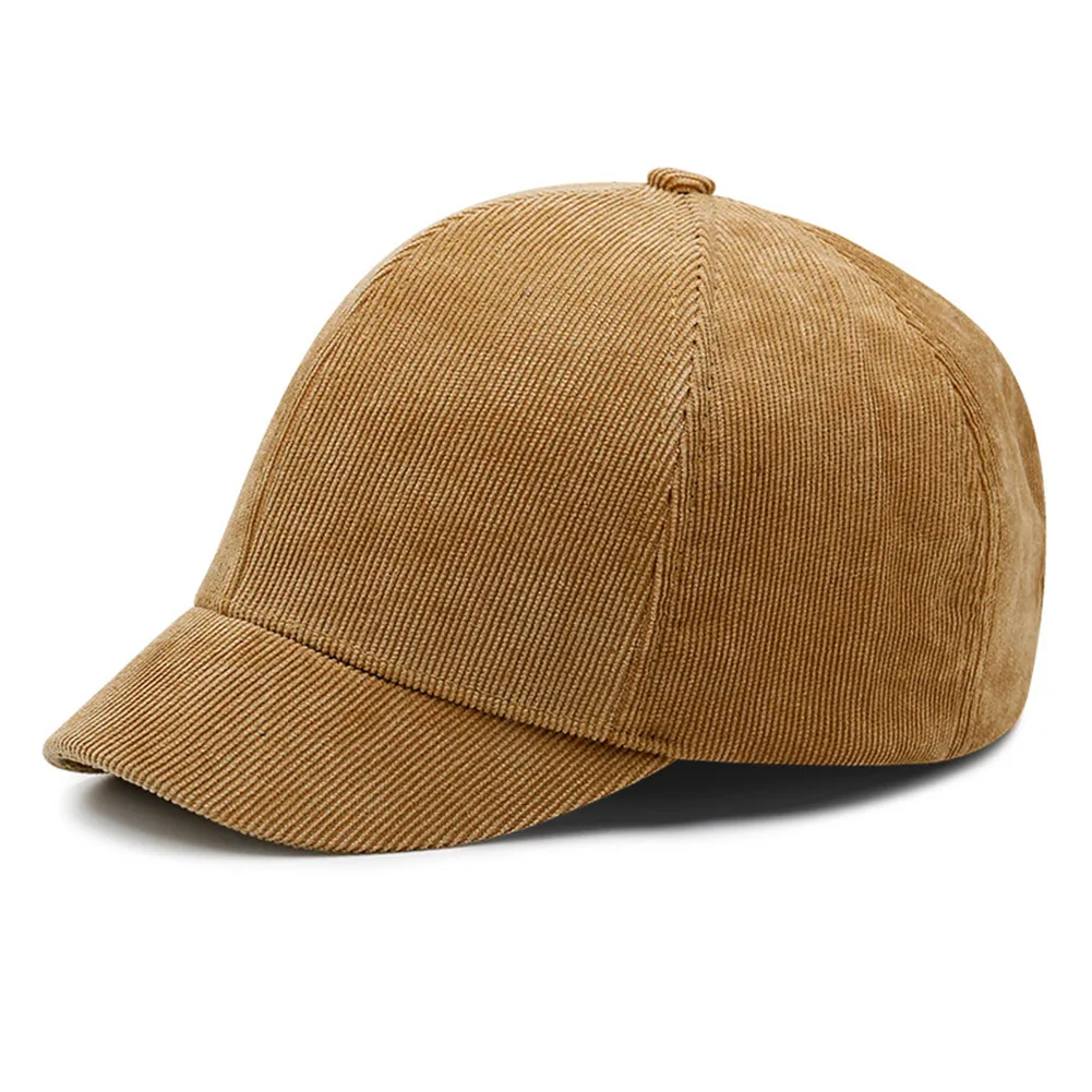

Men Women Corduroy Baseball Cap Adjustable Strap Back Winter Autumn Hats -MX8