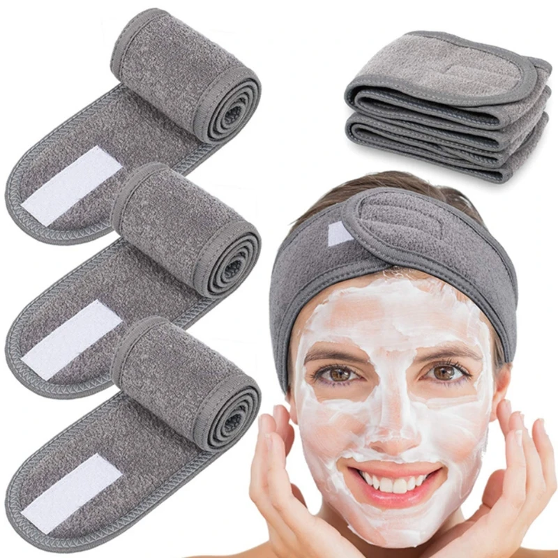 

5Pcs Facial Spa Sports Headband Washing Makeup Cosmetic Shower Wrap Hairband Y1AC