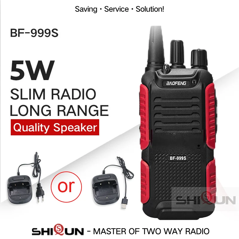 Лидер продаж двусторонняя радиостанция Baofeng bf 999s Plus Walkies Uhf band 999S(2) для