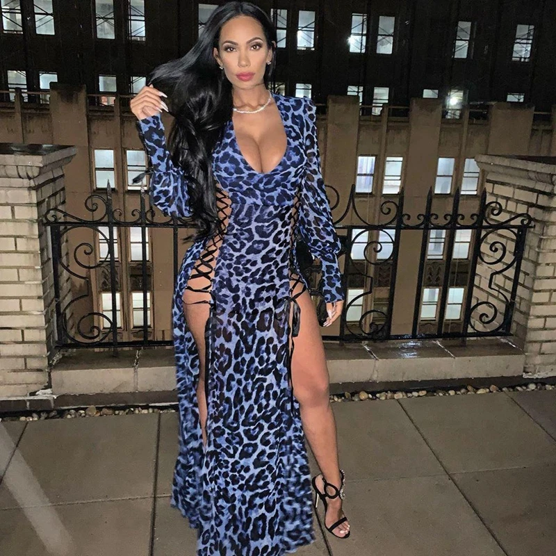 Сексуальное элегантное вечернее платье для женщин 2020 с длинным рукавом v