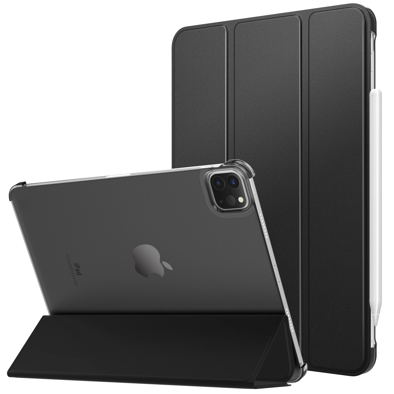 

Чехол для нового iPad Pro 11 дюймов Чехол 2021 (3-е поколение), [Поддержка Apple Pencil Charging] тонкий тройной жесткий защитный чехол