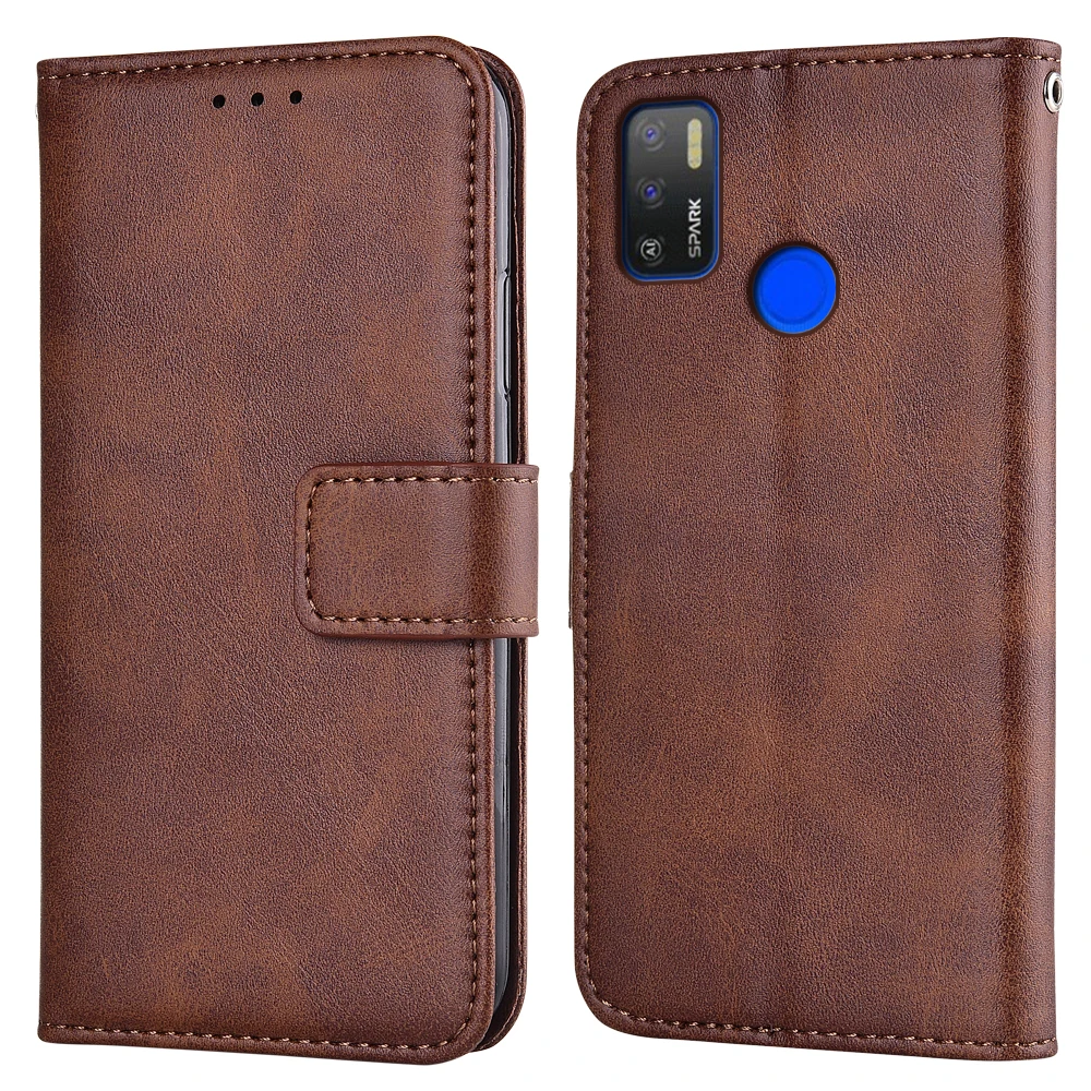 

Vintage Flip Leather Case for Tecno Spark 3 16+1 16+2 4 5 6 Air Lite 5 6 Go 7 pro Case Wallet Magnetic Case Back Cover Funda