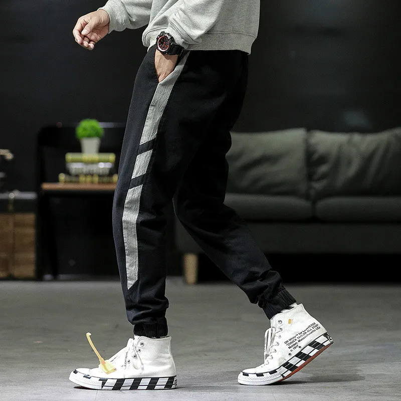 Новые стильные мужские брюки повседневные модные и спортивные штаны для бега