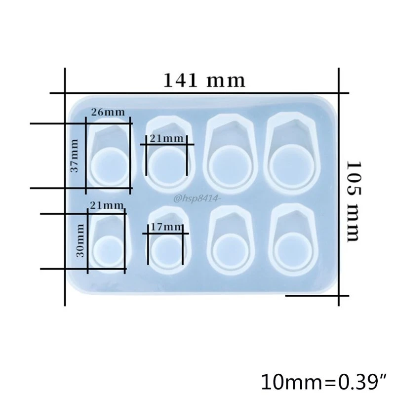 

Silicone Ring Mold Pendant Mould Epoxy Resin Jewelry Making Tool Handmade DIY Crafts