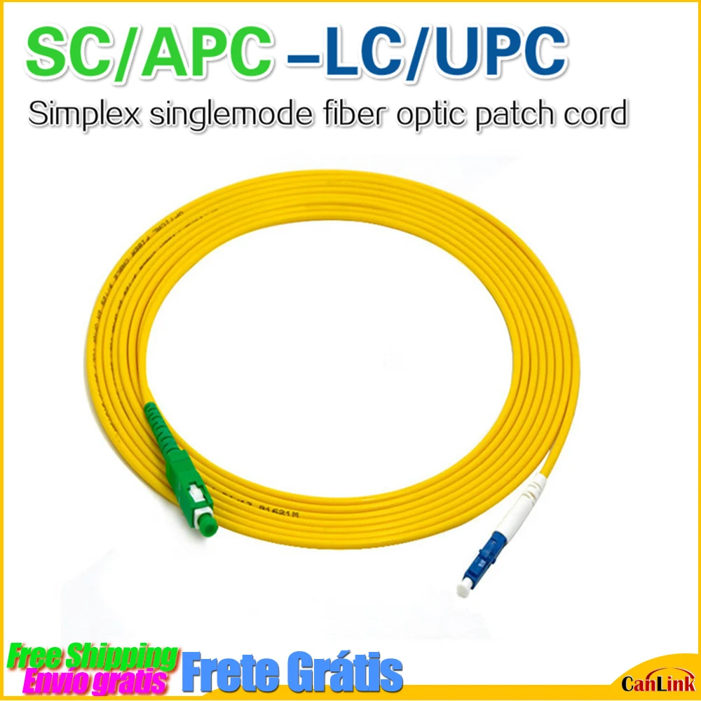 

SC/APC - LC/UPC 10PCS/bag Simplex singlemode fiber optic patch cord 2.0mm or 3.0mm SC APC LC UPC