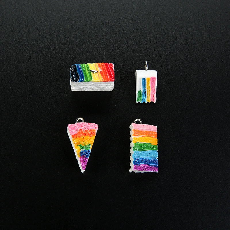 15 шт. радужные украшения для торта из смолы | Дом и сад