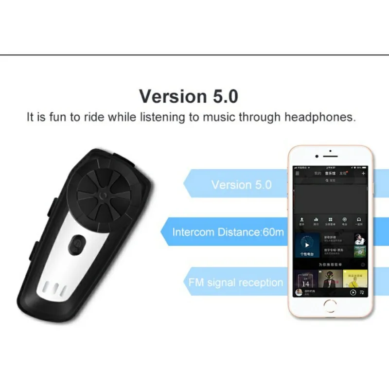 Мотоцикл Bluetooth домофон шлем гарнитуры беспроводной переговорные Handsfree Walkie
