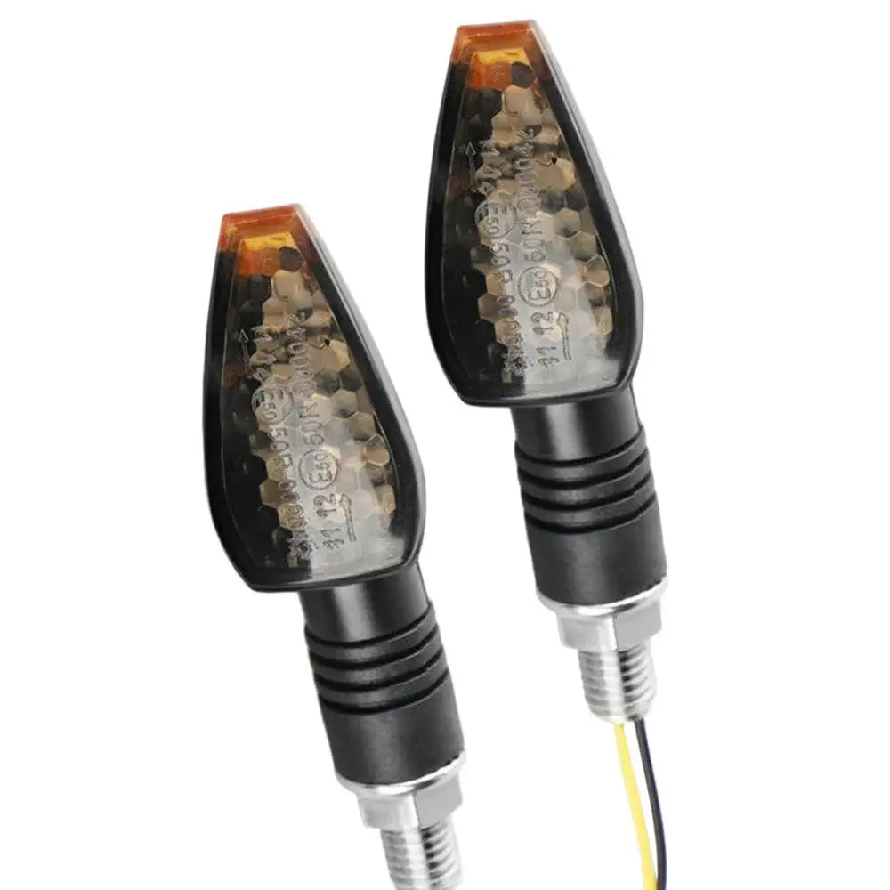 4 шт. водить мотоцикл указатели поворота 12V Универсальный желтый индикаторная