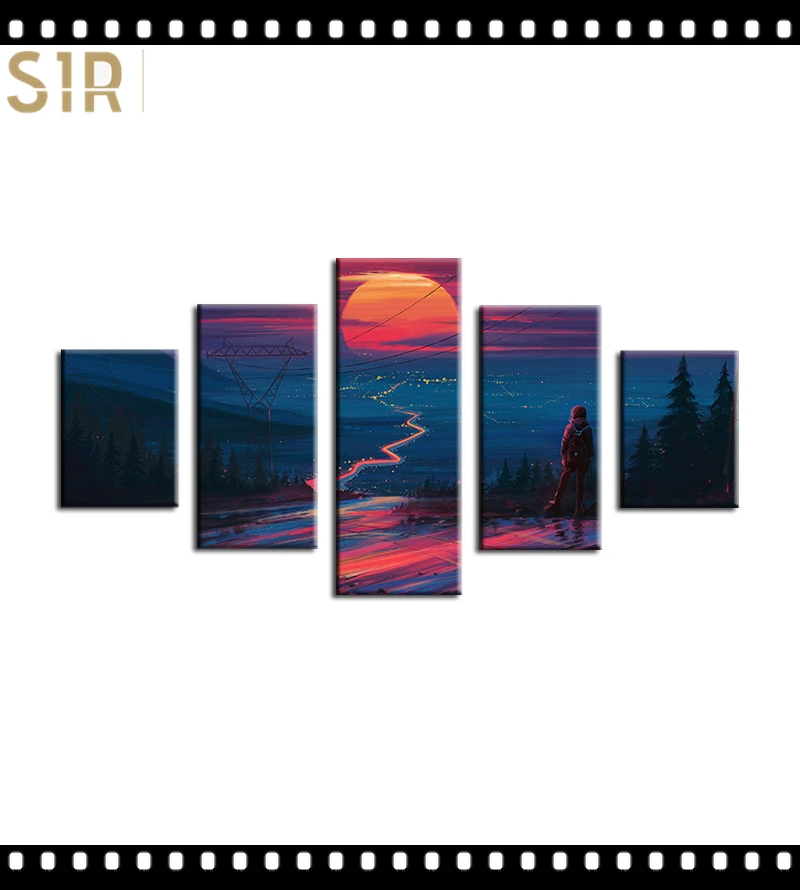 

Decor Poster Living Room HD Printed Pictures 5 Piece/Pcs Modern Wall Art Home Painting Living Room Decoration