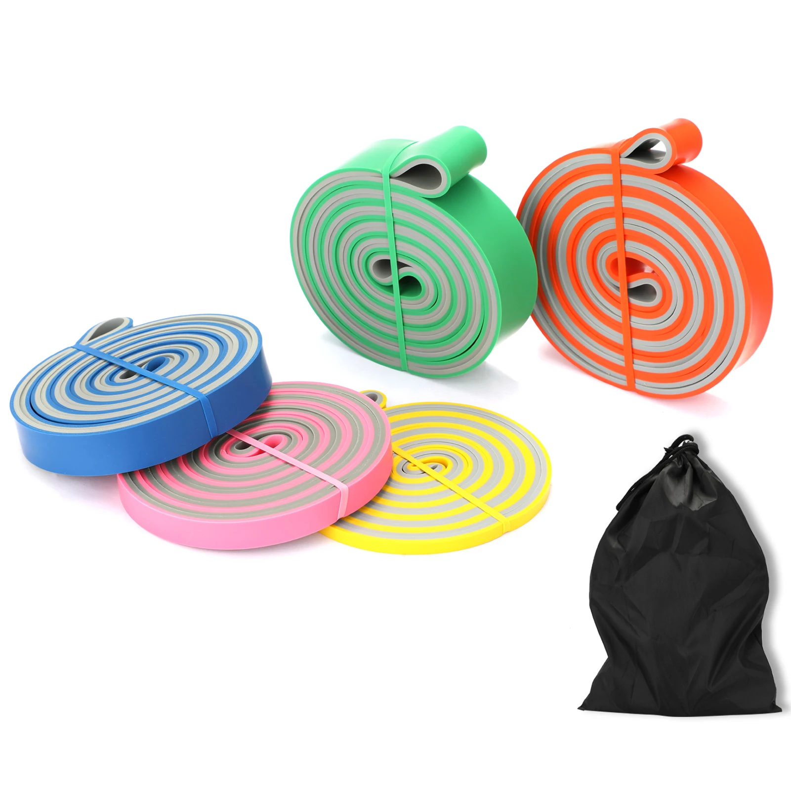 

5 шт. набор повязок для фитнеса для занятий йогой и спортом резиновая эластичная лента-трофей для тренировки ног