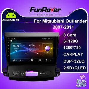 Funrover для Mitsubishi Outlander 2 2011 для C-Crosser 2013 4007 2012 автомобильный Радио Multimidia плеер навигация Android автомобильный стерео