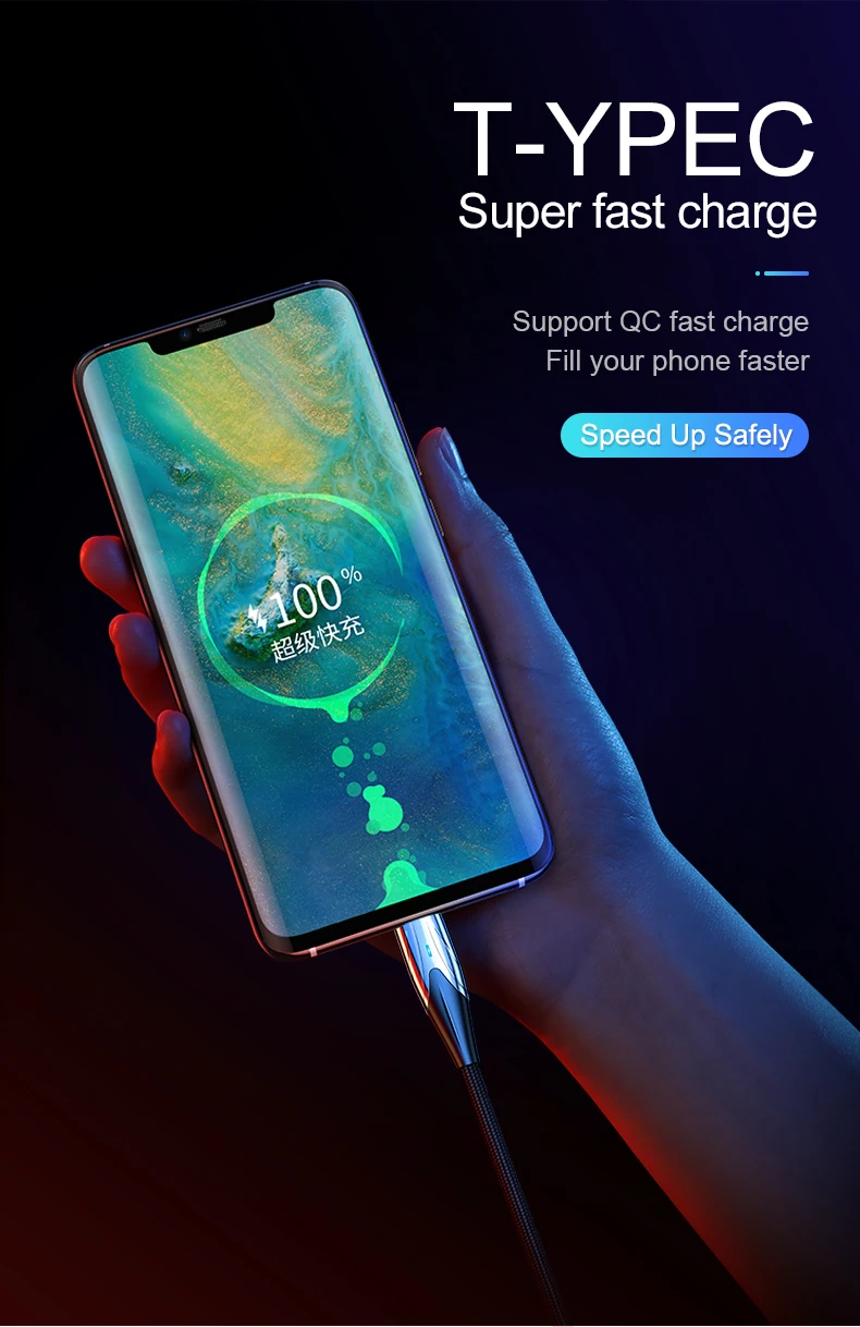 Joyroom 5A usb type-C кабель для быстрой зарядки типа C Быстрая зарядка usb кабель для светодиодного зарядного устройства для Xiaomi samsung зарядный кабель для передачи данных
