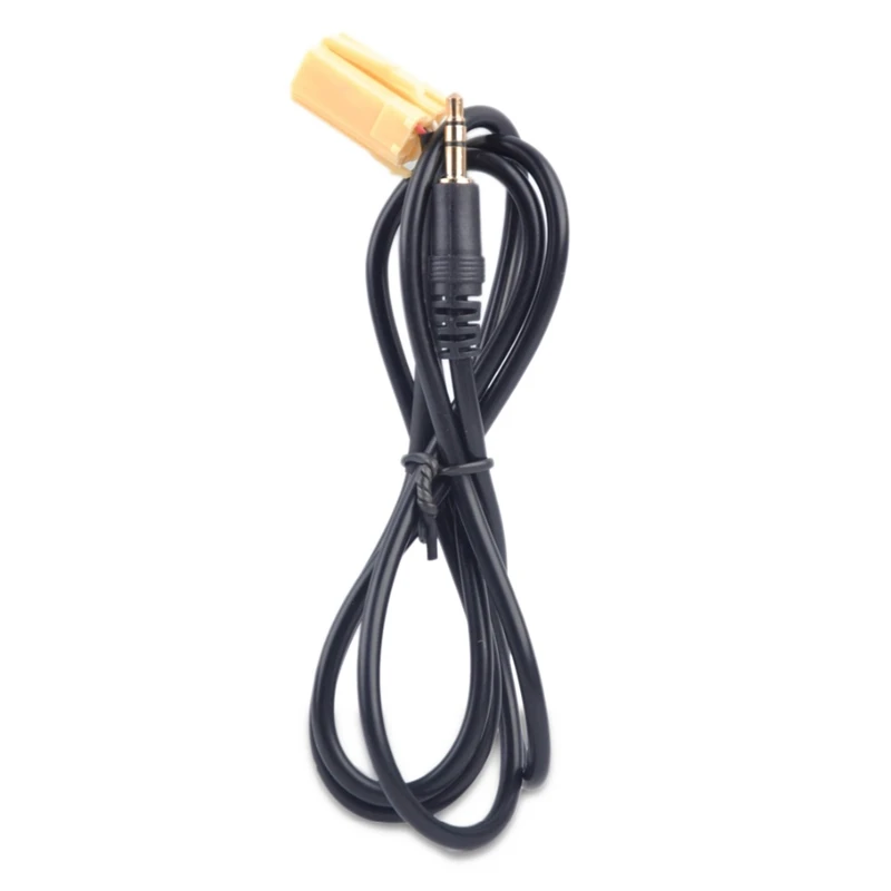 Автомобильный 6Pin 3 5 мм черный AUX входной кабель адаптера линия для Peugeot 206 207 307 308