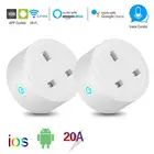 Умная Беспроводная розетка с таймером, Wi-Fi, Bluetooth, 20 А