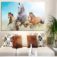 5d full diamond painting running horses animal landscape diamond picture diy diamond embroidery home decor for childs gift