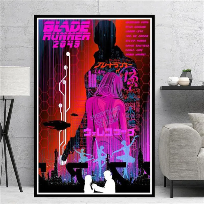 Популярная Картина по мотивам фильма Blade Runner 2049 на холсте подарочные постеры для