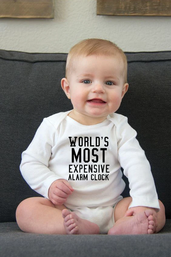 Осенний самый дорогой комбинезон с длинными рукавами и надписью Будильник для