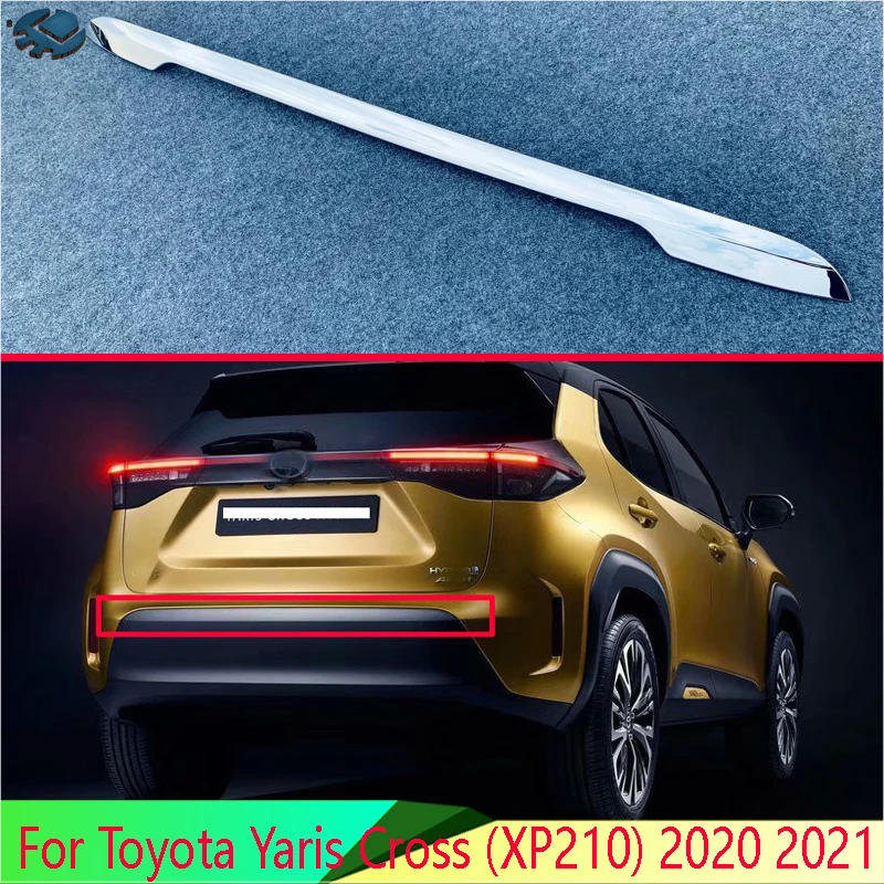 For Toyota Yaris Cross (XP210) 2020 2021 Car Accessories ABS Chrome Rear Bumper Skid Protector Guard Plate