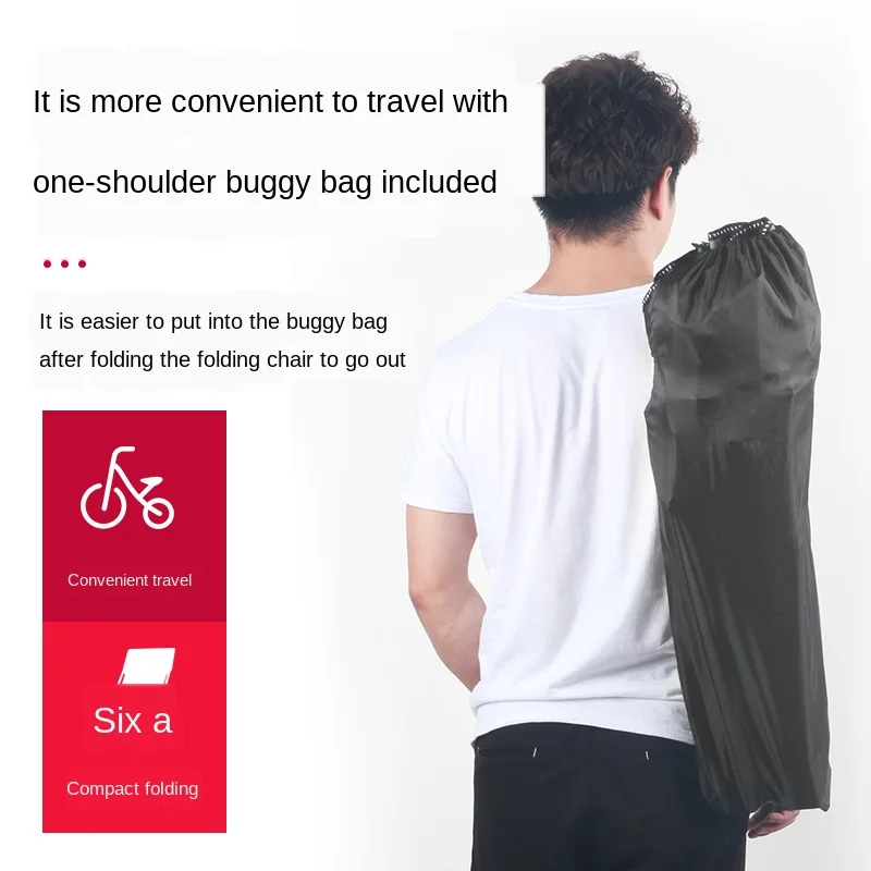 

Strong load-bearing outdoor folding chair sedentary comfortable portable bean bag Oxford cloth leisure fishing cadeira