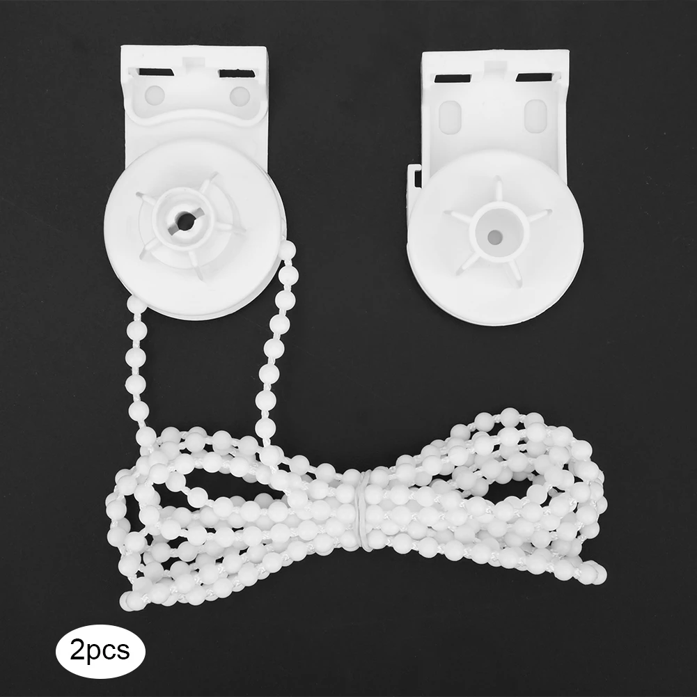 2 шт. 25 мм белый алюминиевый сердечник ролик слепой клатч Потяните бусины