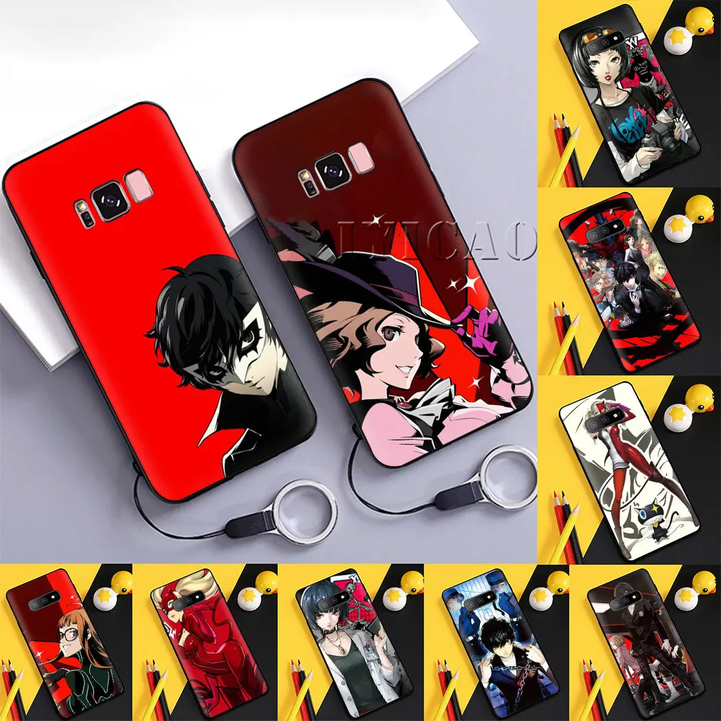 Persona 5 &quot Джокер мягкий чехол для samsung S6 S7 край S8 S9 S10 плюс S10e Note 8 9 10