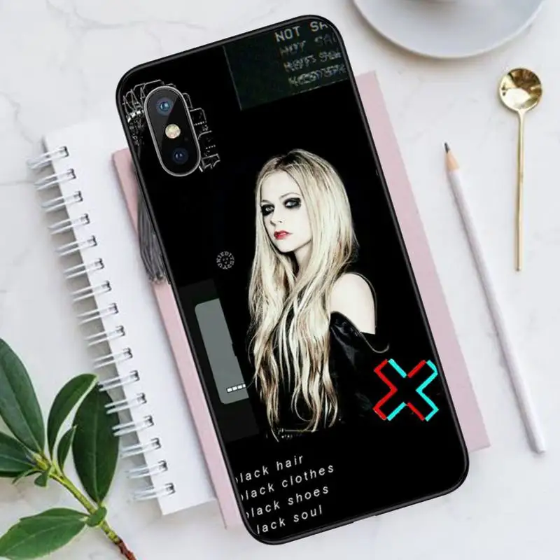 

Canada actor singer Avril Lavigne Phone Case for iPhone 11 12 mini pro XS MAX 8 7 6 6S Plus X 5S SE 2020 XR Luxury shell funda