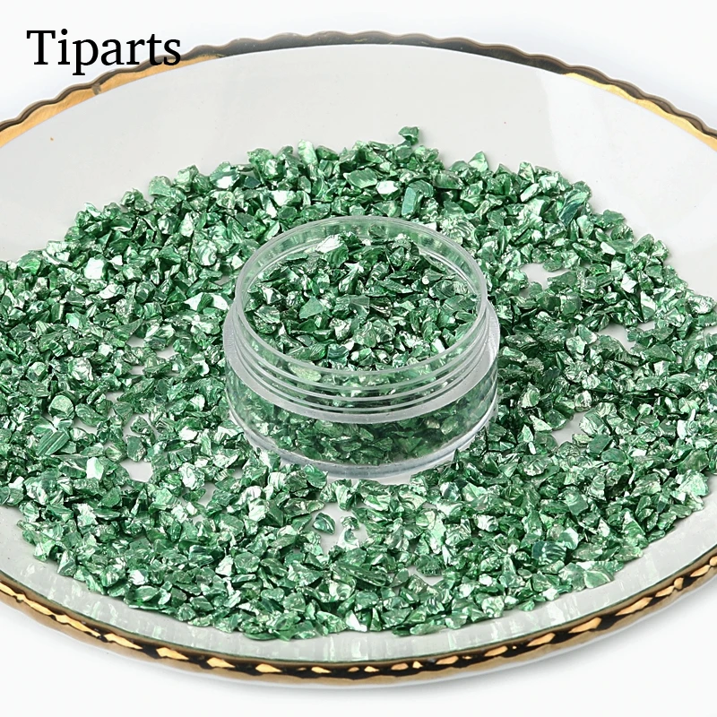 

Nail Rhinestone Chameleon Nail Gravel Glitter Small Irregular Glass Plating Beads For Nail Art Decoration Stone In DIY