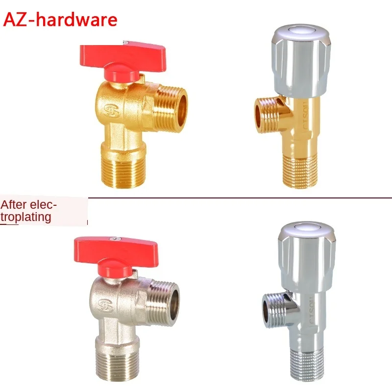Большой поток угловой вентиль специально для газовых водных heater1/2IN 3/4IN открытая
