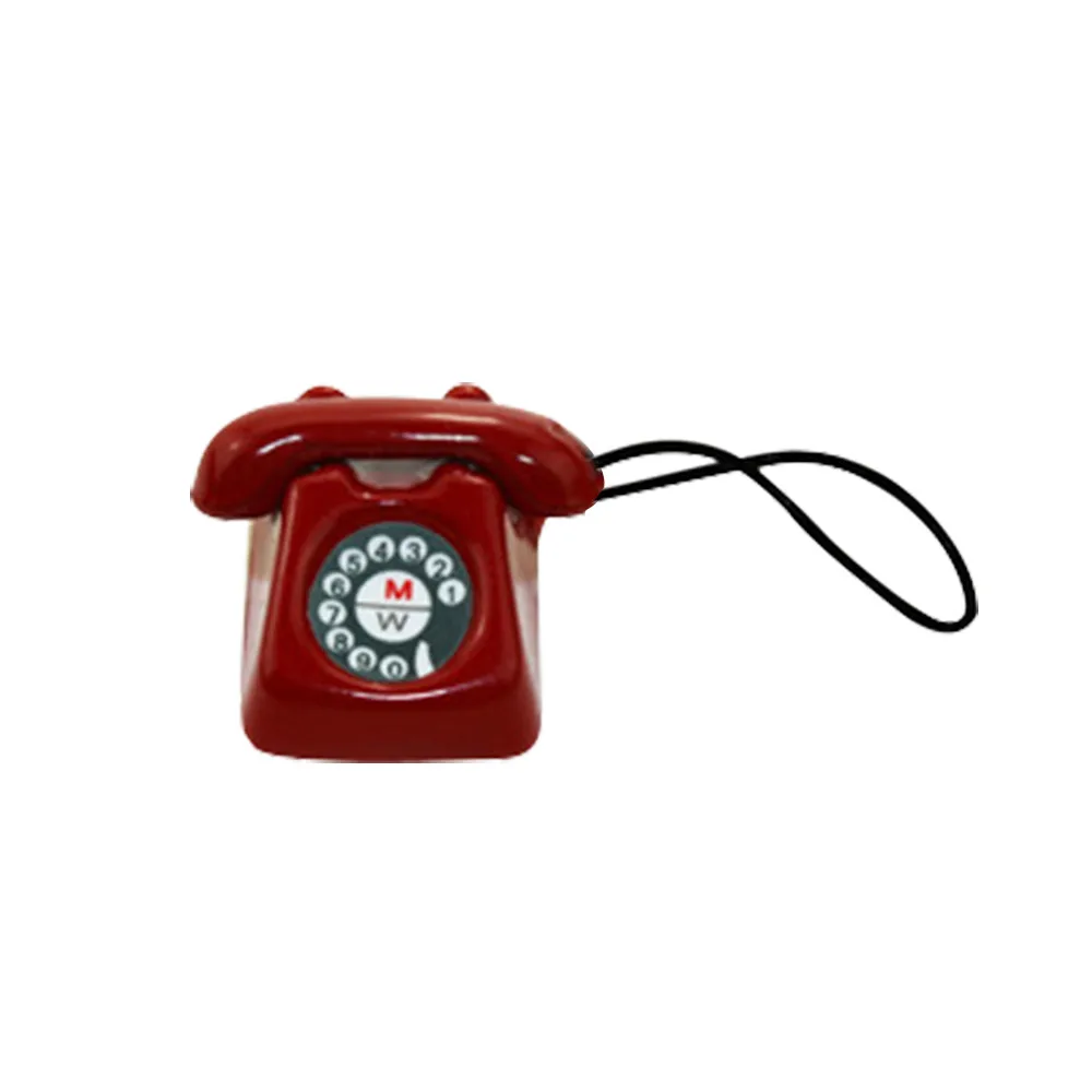 1/12 мини домашний проводной телефон кукольный домик Миниатюрная игрушка