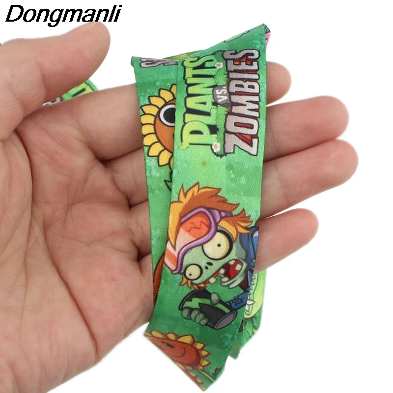 

PC227 Plants Zombies Keychain Lanyards Id Badge Holder ID Card Pass Gym Mobile Phone USB Badge Holder Key Strap