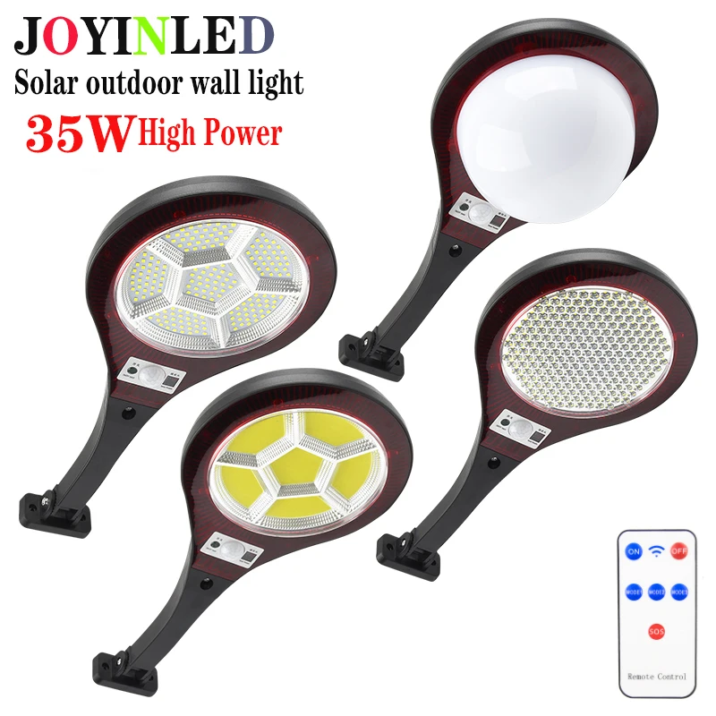 

222 Led Solar Light Outdoor Waterproof Powered Sunlight Wall Lamp Pir Motion Sensor for Garage Garden Courtyard Street Lighting