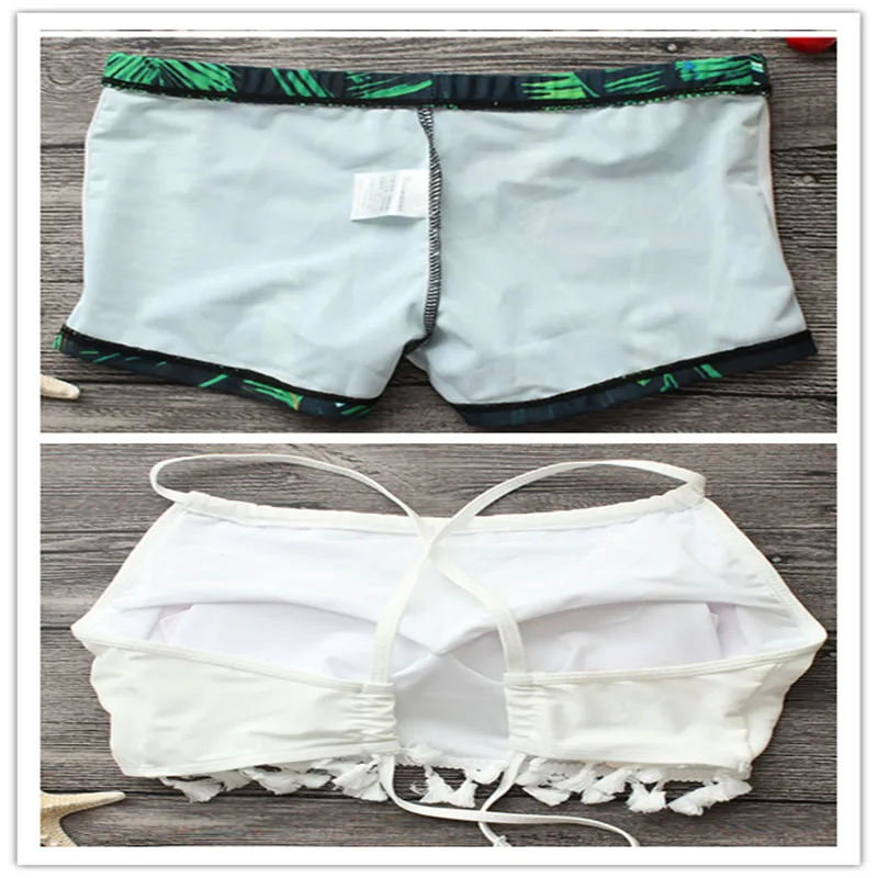 Комплект бикини из трех предметов купальник с принтом сексуальная юбка высокой