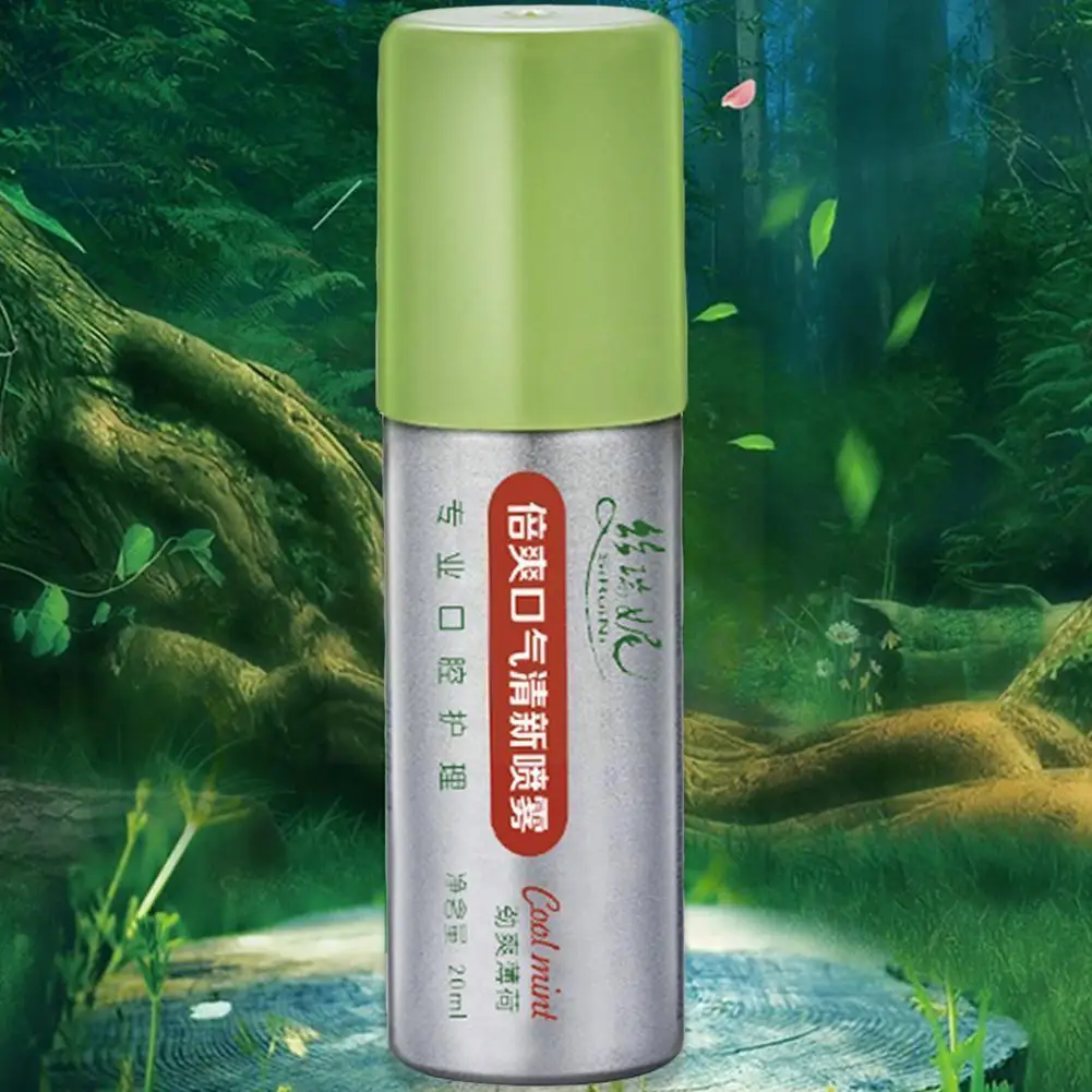 

20ml Mint Breath Freshener Spray Deodorant Care Breath Mouth Bad Clean Treatment freshener Mint Odor Halitosis D3Z5