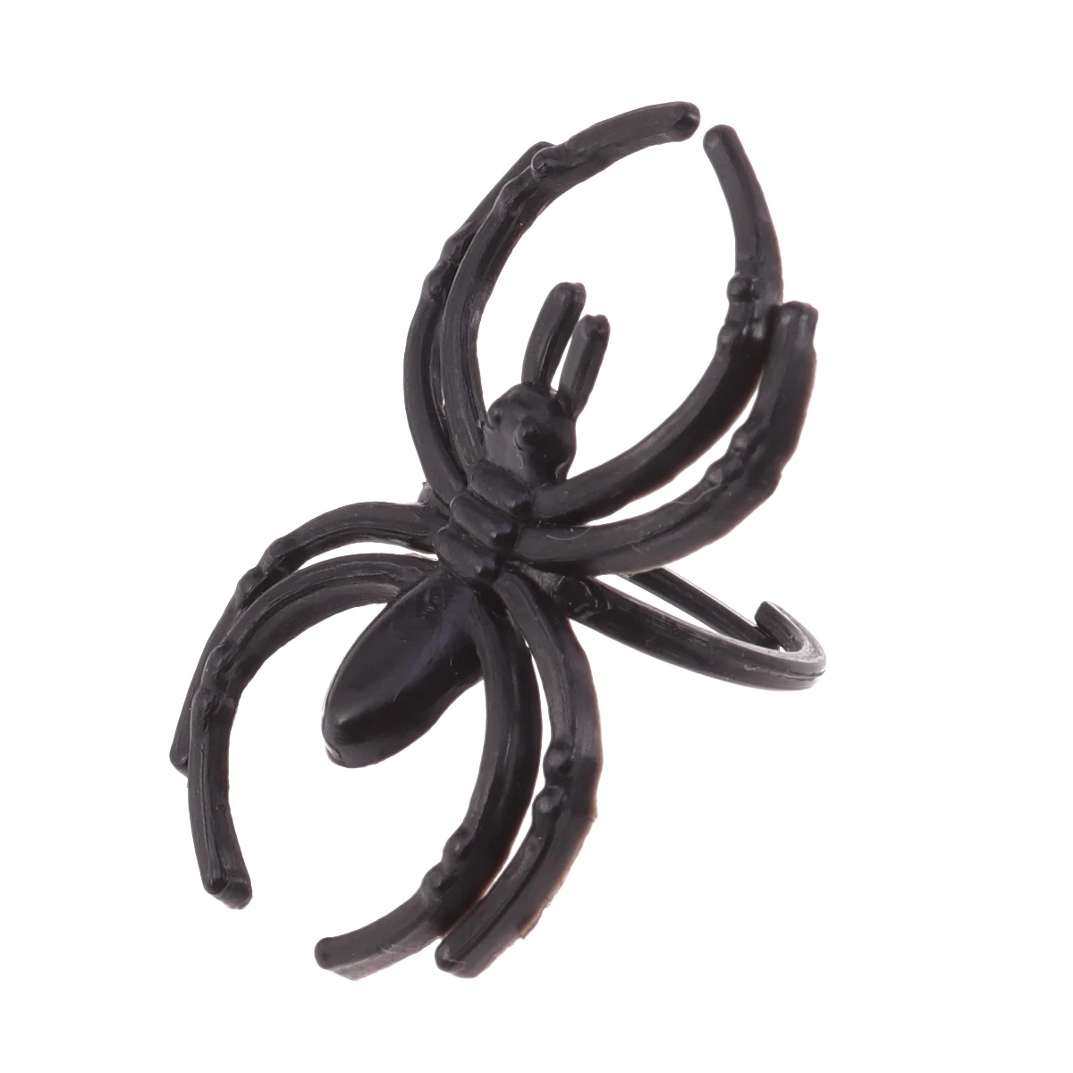 144 шт черное кольцо с пауком Хэллоуин реквизит пластиковое украшение из колец
