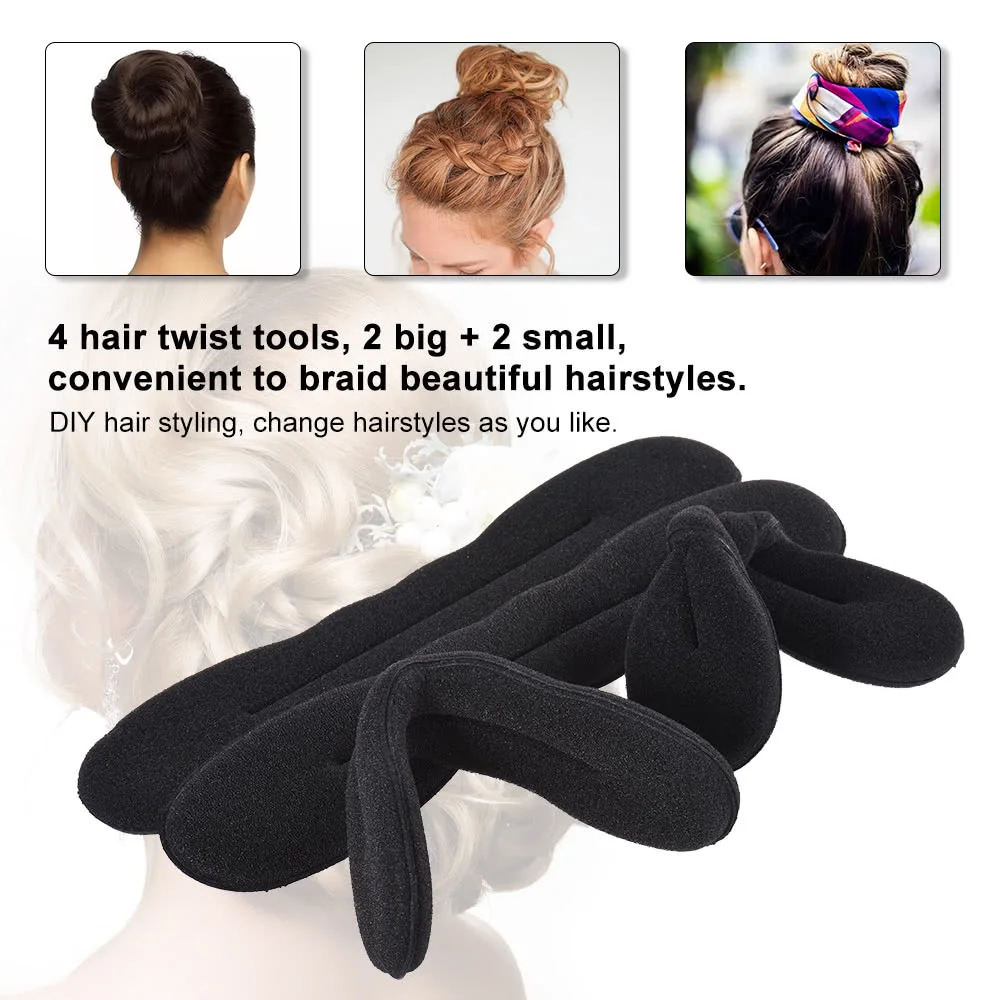 4 шт./компл. инструмент для изготовления пучков волос девочек и женщин зажим 2