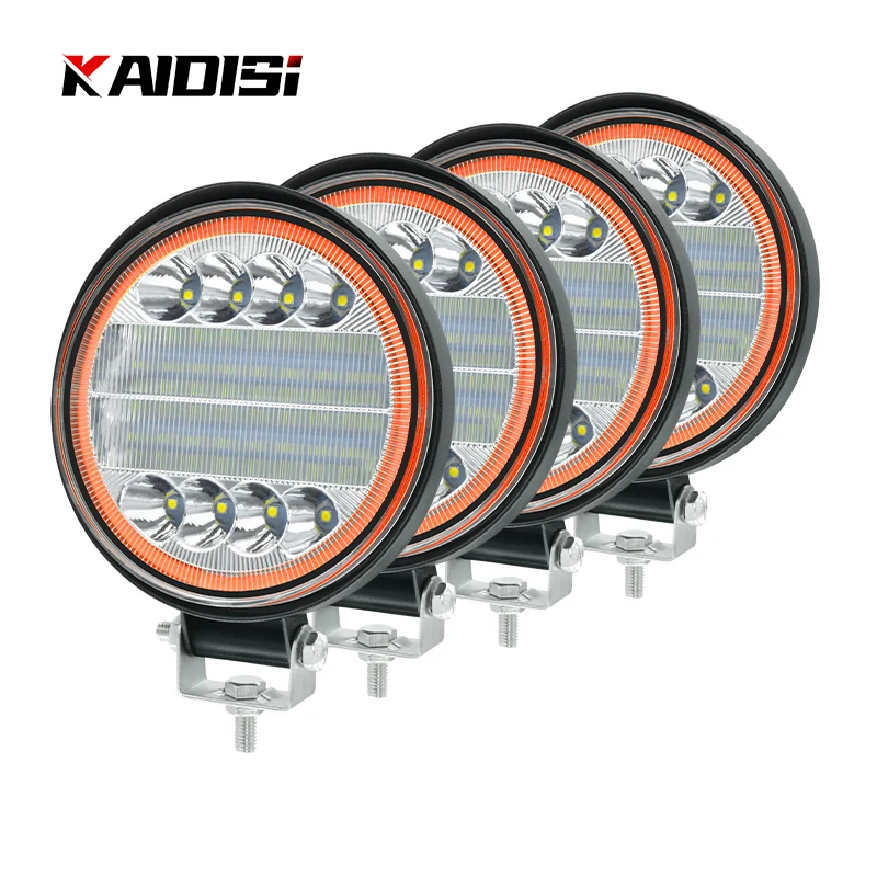 

4PCS Led Work Lights For Truck ATV SUV Off road Boat Fog Light 6000K 9V 36V 72W Super Bright Lighting Driving for Car barra led