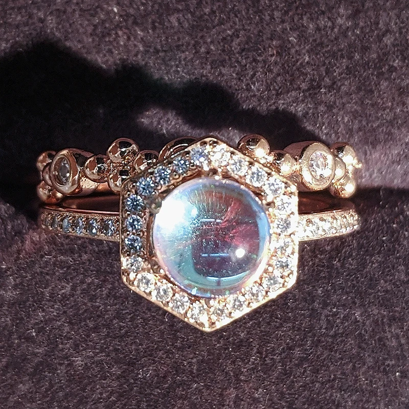 Новинка модное обручальное кольцо цвета розового золота и серебра с ореолом для