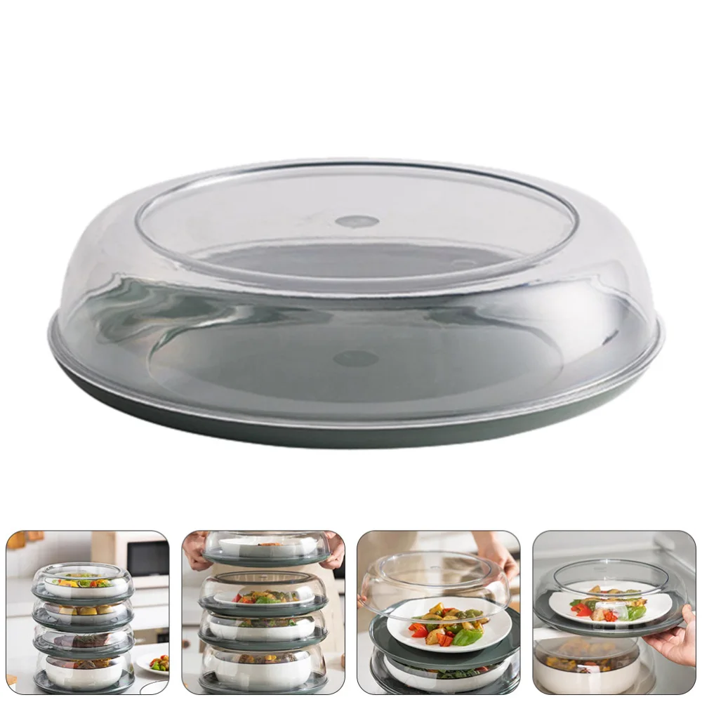 

1pc Transparent Food Tent Stackable Heat Preservation Dish Cover