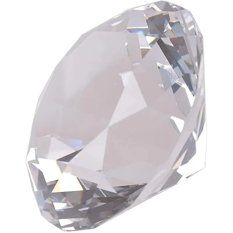 

100mm K9 Clear Crystal Diamond Paperweight Sparkling Shaped Centerpieces Decorations Treasure Gems Jewel Paperweight