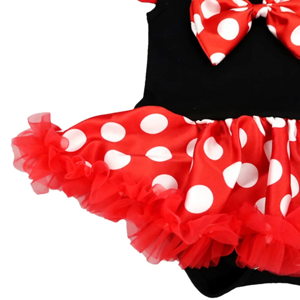 Girl Baby Birthday Clothes Cake Smash Outfit Polka Dot Outfit Cute Minnie Fancy Dress up Baby Girls Clothes Set Photography Prop
