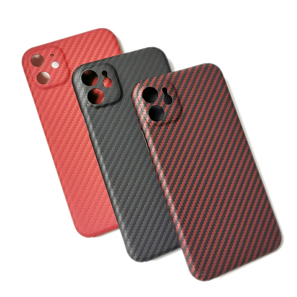 Чехол из углеродного волокна CF для iPhone 11 тонкий и легкий чехол 6 1 арамидного