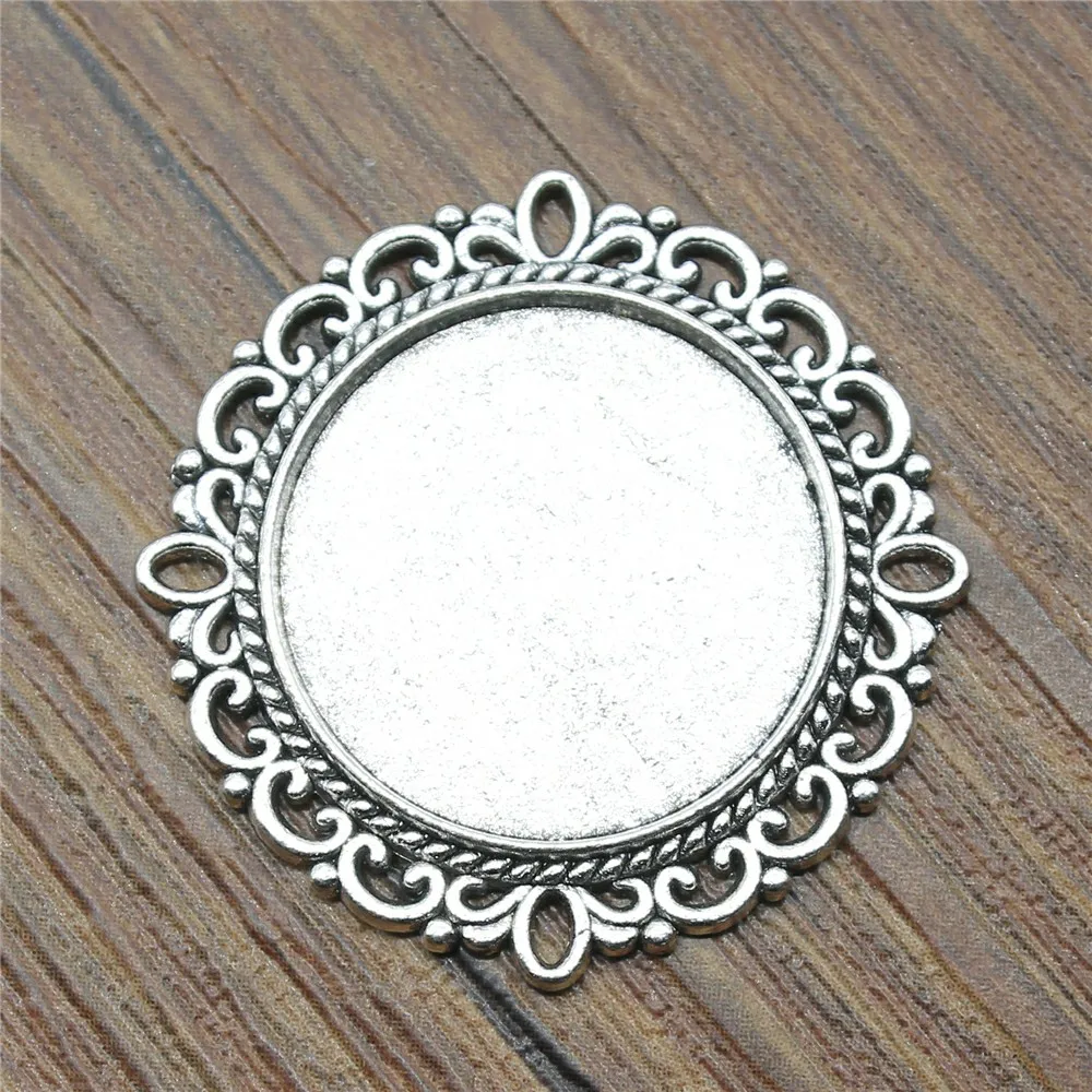 

5pcs 20mm Round Simple Style pendant base jewelry finding & components