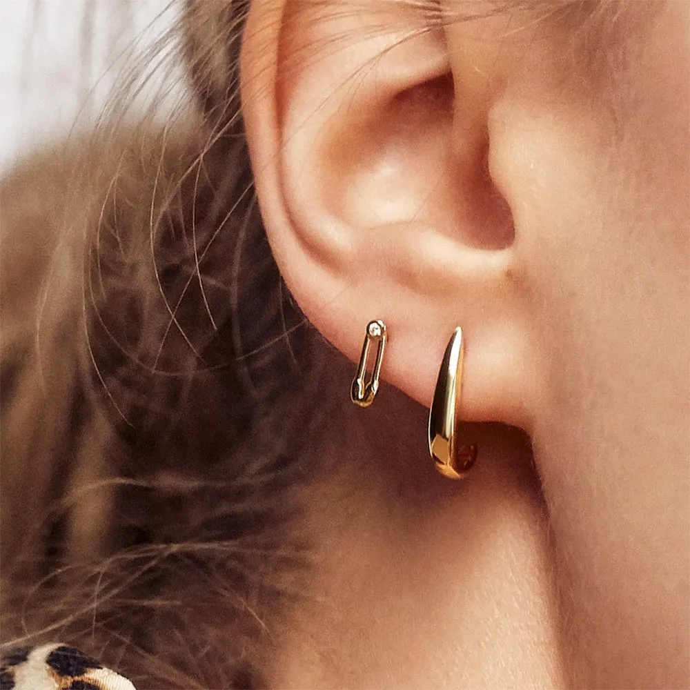 Новинка 2020 модные мозаичные серьги Стразы из циркона металлические клипсы для