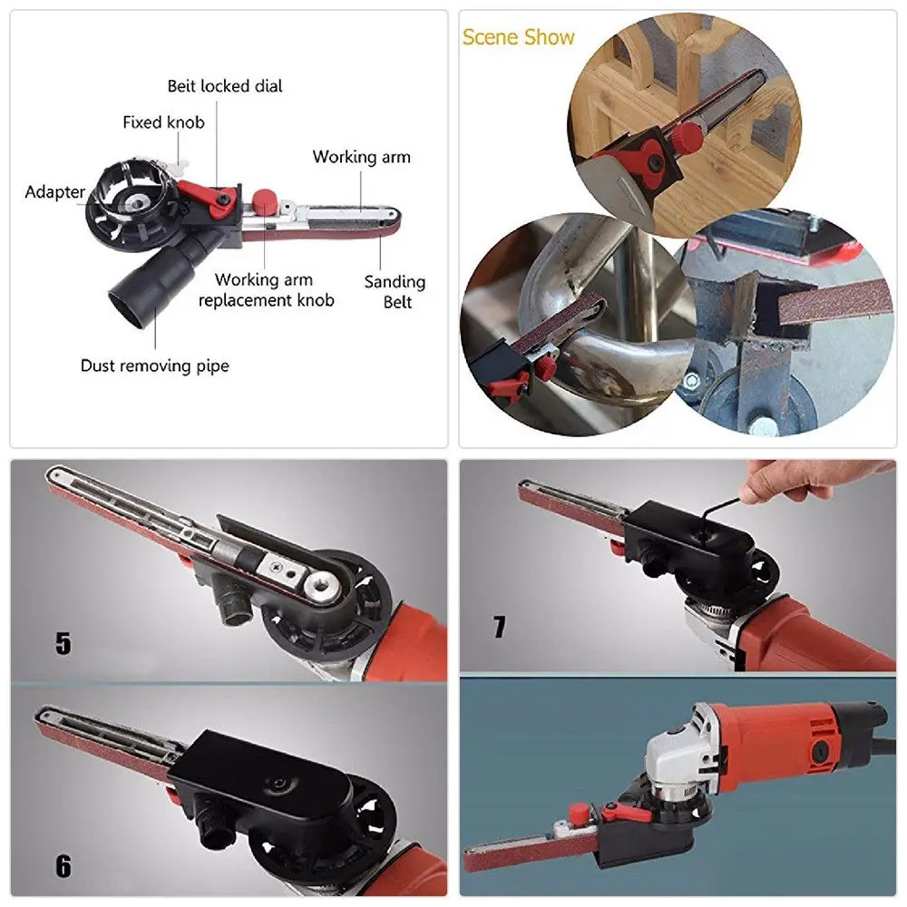 Электрическая мини-дрель сделай сам с шлифовальной лентой угловой шлифовальный