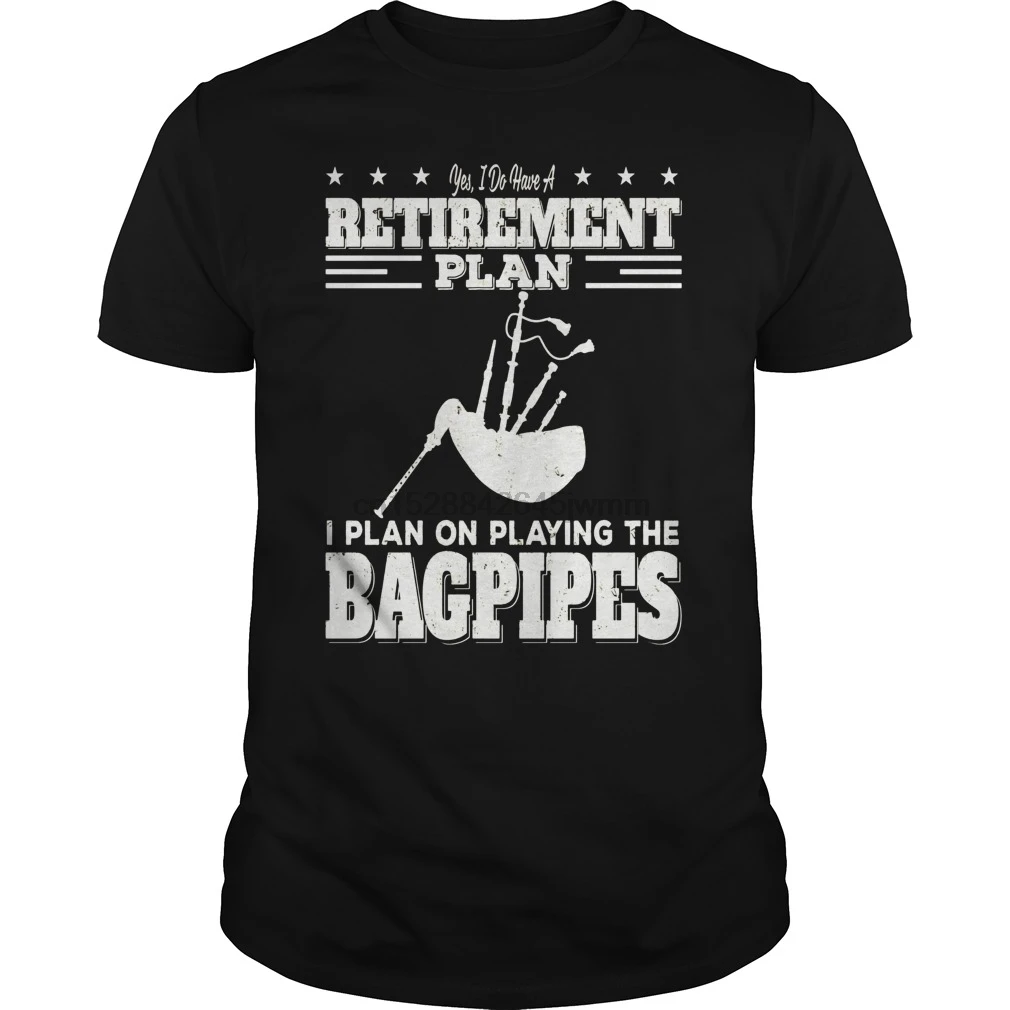 Мужская футболка короткий рукав на выход Plan I On Playing The Bagpipes крутые футболки топы