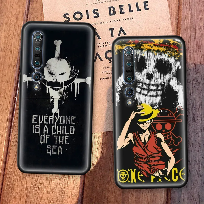 one piece anime luffy case for xiaomi mi note 10 pro 5g 9t 9 se 8 a2 lite cc9 a3 poco x2 f2 f1 tpu fall phone coque free global shipping