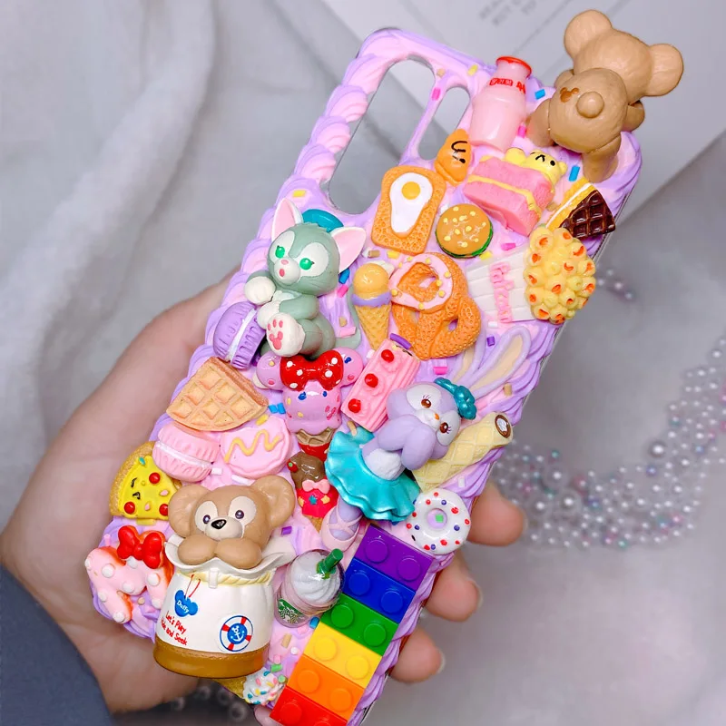 Чехол сделай сам для iphone 11 pro чехол телефона с милым медведем ip 7/8 plus 6/6s + iPhone X/XS MAX XR