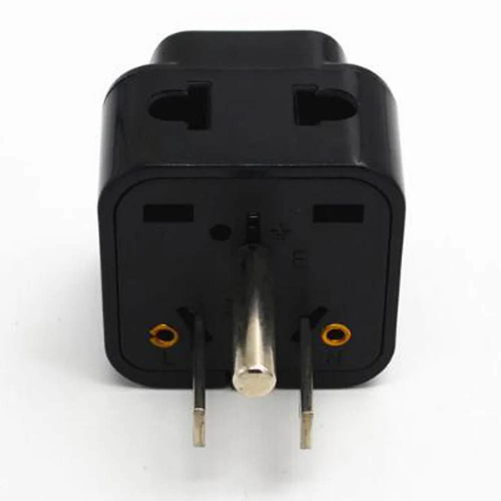 Универсальный дорожный переходник 2 в 1 черного и белого цвета для Австралии