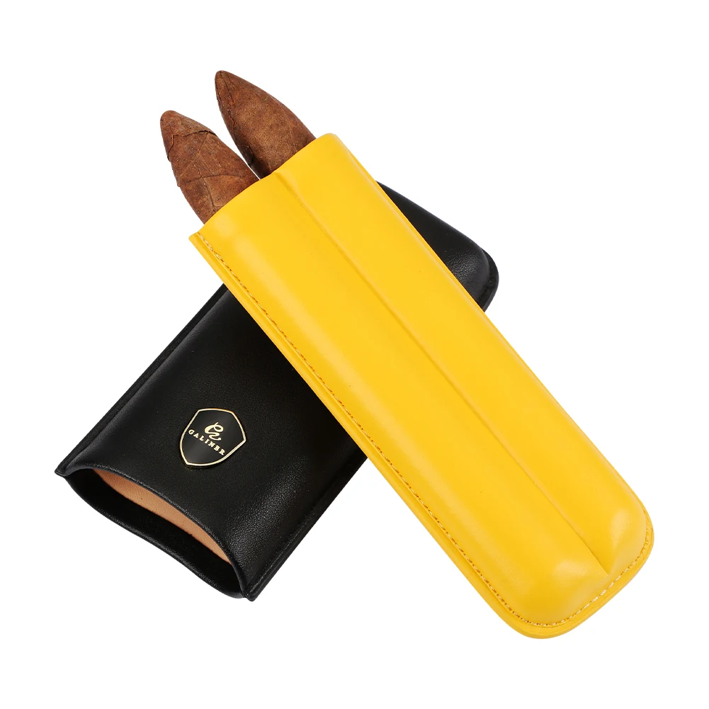 GALINER Luxury Cigar Torch Lighter Cutter Set Travel Cigar Case Humidor Leather Tube Cigar Ashtray Metal Home Smoking Set Gift enlarge