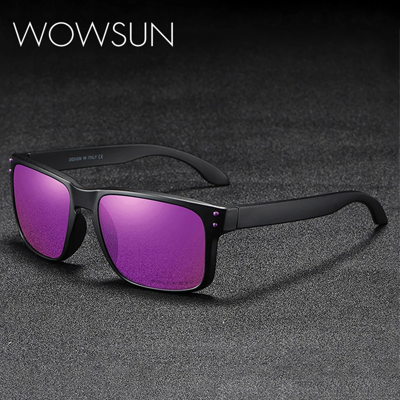 

WOWSUN 2021 Новые Классические поляризационные солнцезащитные очки для мужчин и женщин, винтажные квадратные очки в стиле вождения, солнцезащит...